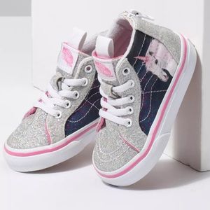Vans Digi Unicorn Sk8-Hi Zip Sparkly High Top